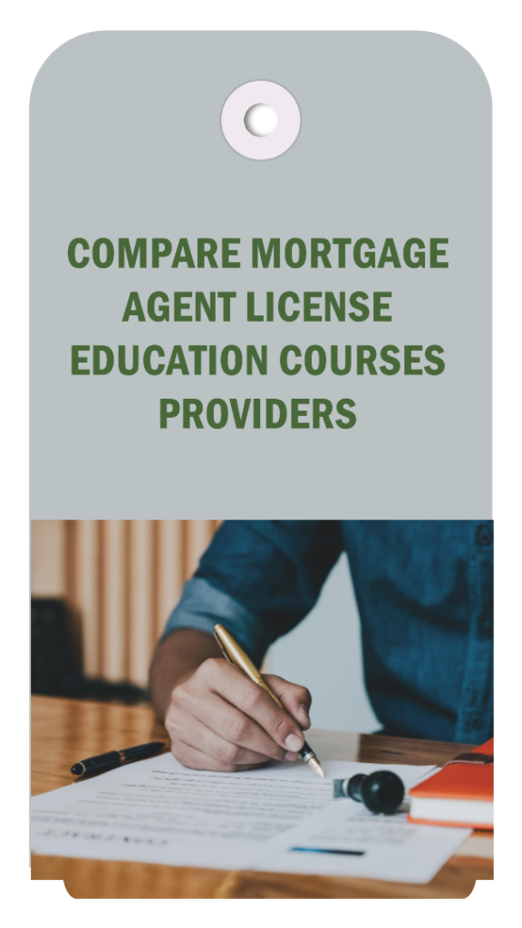 Review and Compare Mortgage Agent Courses Providers Ontario